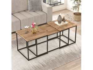 Set of 3 "VG9" wooden coffee tables - 90 x 45 x 44 cm - Atlantic Pine 2