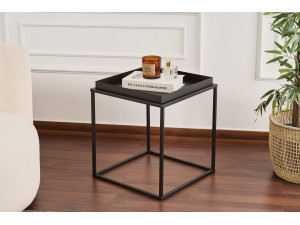 Koala" metal coffee table 45 x 45 x 52 cm - Black 2
