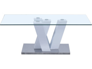 Gaya coffee table - 110 x 60 x 40 cm - Lacquered white 2
