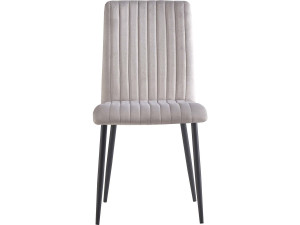 Set of 2 velvet chairs "Henley" - Light gray 2