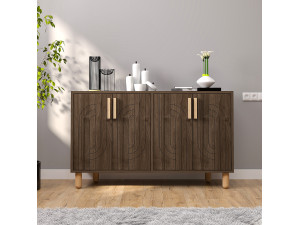Rodney" wooden sideboard - 120 x 30 x 74 cm - Brown 2