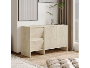 Laris 130" wooden sideboard - 130 x 44 x 82 cm - Travertine 2