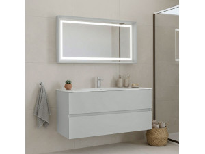 "Nest 121 v2" Vanity Set with Mirror (2-Piece) - 121 x 51 x 55 cm - Matte Cashmere 2