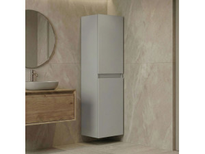 "Nest 40 v2" Bathroom Cabinet - 40 x 32 x 138 cm - Matte Cashmere 2