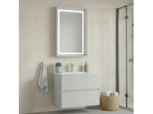 "Nest 71 v2" Vanity Set with Mirror (2-Piece) - 71 x 51 x 55 cm - Matte Cashmere 2