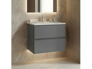 "Nest 71 v2" Vanity Cabinet - 71 x 51 x 55 cm - Matte Gray 2