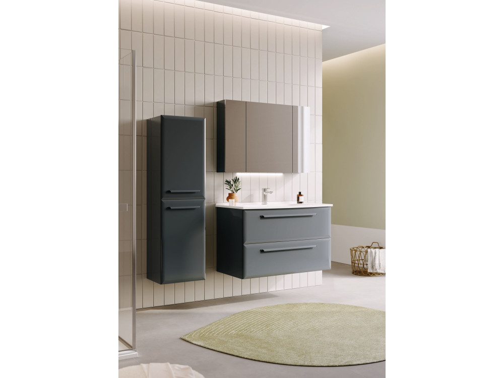 "Nuvola 40 v3" Bathroom Cabinet - 40 x 32 x 138 cm - Anthracite