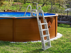 Mario" double pool staircase with child safety system 2