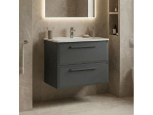 "Nuvola 65 v2" Vanity Cabinet - 65 x 50 x 62 cm - Anthracite 2