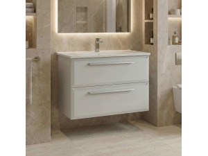 "Nuvola 80 v2" Vanity Cabinet - 80 x 50 x 62 cm - Cashmere 2