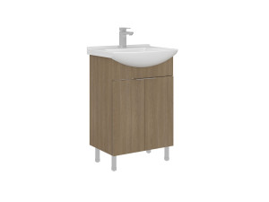"Purus 55" Vanity Cabinet - 55 x 50 x 83 cm - Sonomo Oak