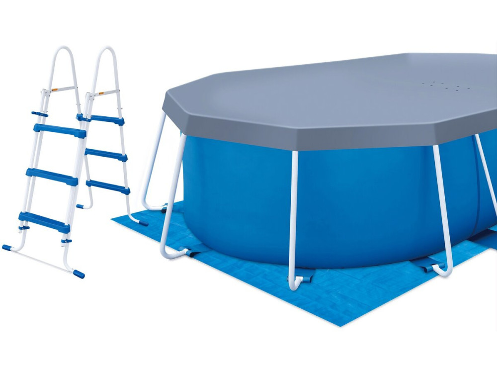 Oval tubular pool "Tina" - 4,24 x 2,50 x 1 m