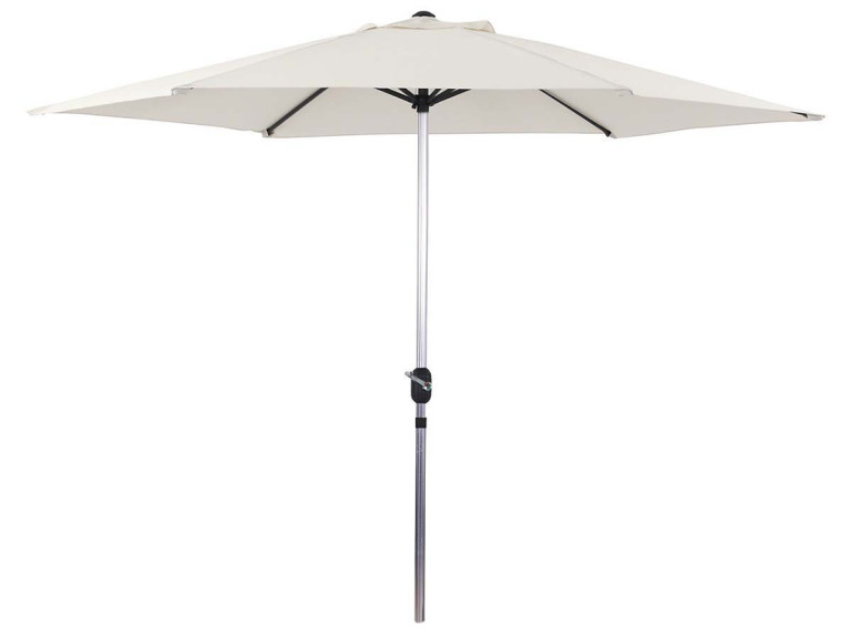 Straight Parasol  garden Alu "Sol" - Round - Ø 3m - Ecru