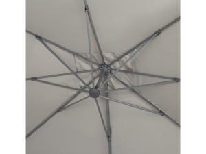 Sun 4 Alu offset garden parasol - Rectangle - 3 x 4 m - Grey - Ballasted slabs included 2