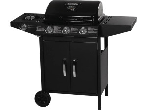 Barbecue gas "Festa 4" - 3 burners including 1 lateral - 10.5kW  - Black