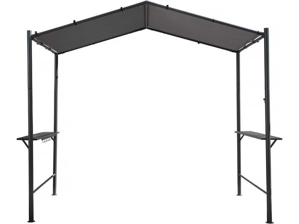 Pergola arbor for barbecue - 277 x 149 cm - Anthracite