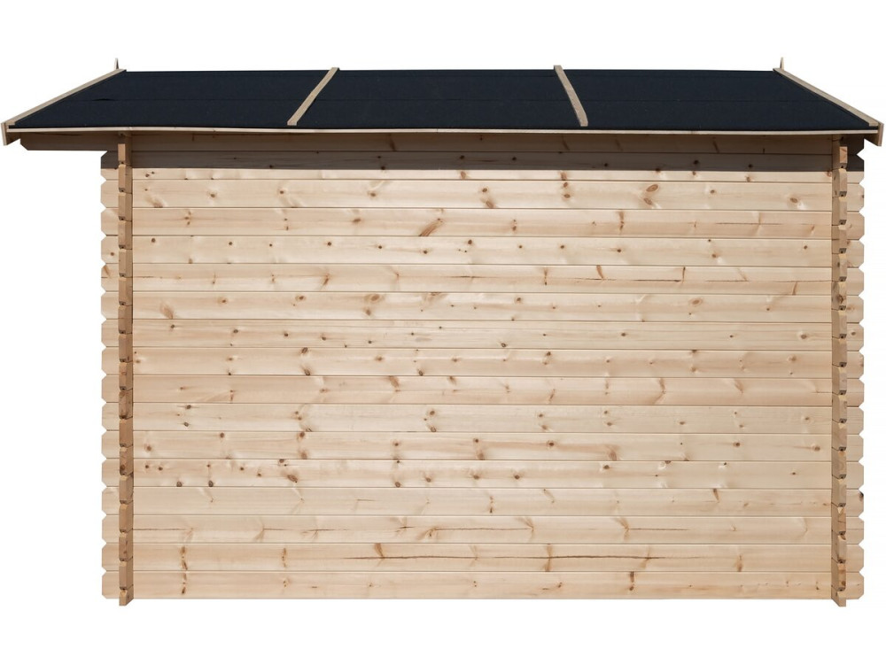 9.4 m² wooden garden shed "Lys" - 320 x 298 x 225 cm - 28 mm