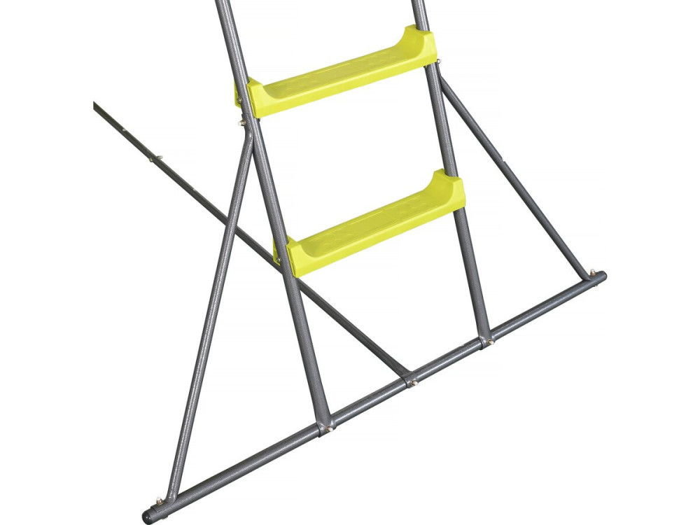 Poly" double wave garden slide in green - 240 x 120 x 156 cm