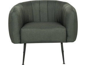 "Diana" fabric armchair - Dark grey 2