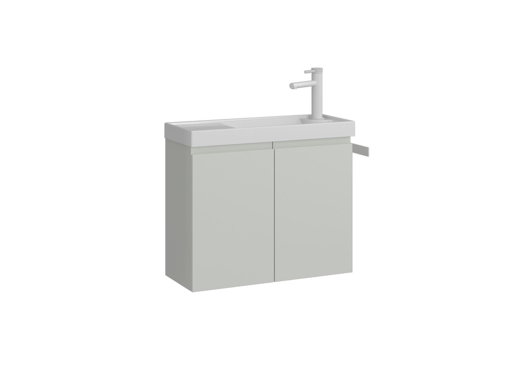 "Ferla 60" Vanity Cabinet - 60 x 22 x 50 cm - Matte Cashmere