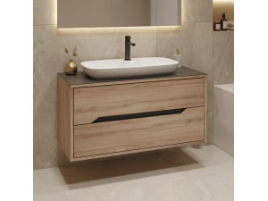 "Galia 100 v2" Vanity Cabinet -  cm - Oak 2