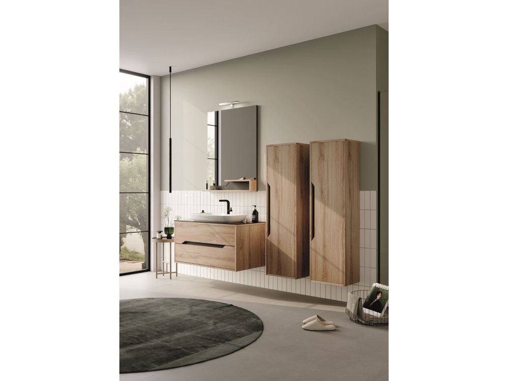 "Galia 100 v2" Vanity Cabinet -  cm - Oak