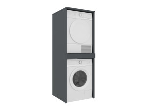"Linfa 70" Washing Machine Cabinet - 70 x 73 x 193 cm - Matte Anthracite