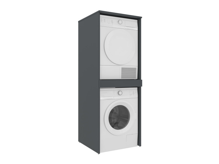 "Linfa 70" Washing Machine Cabinet - 70 x 73 x 193 cm - Matte Anthracite