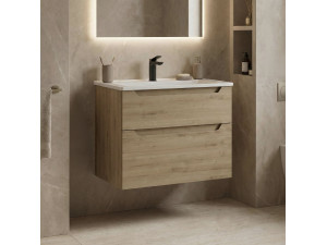 "Messina 65 v2" Vanity Cabinet - 65 x 45 x 55 cm - Oak 2