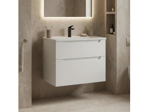 "Messina 65 v2" Vanity Cabinet - 65 x 45 x 55 cm - Matte White 2