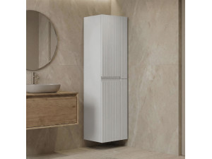 "Moonlight 40" Bathroom Cabinet - 40 x 27 x 138 cm - Matte White 2
