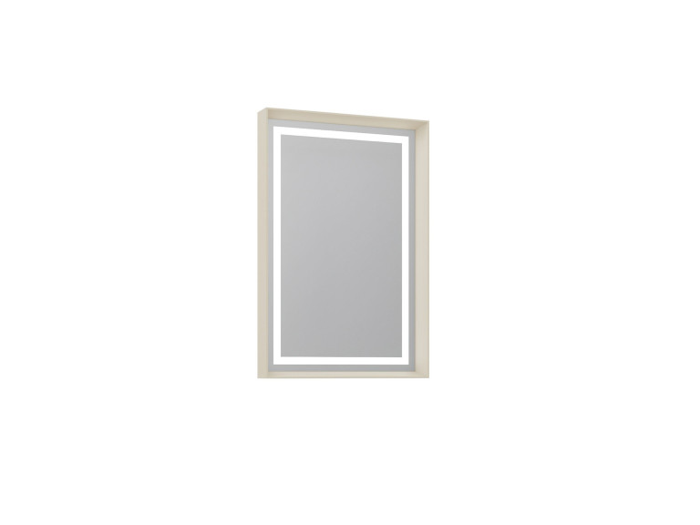 "Craft 60 x 90 v2" Decorative Wooden Mirror - 60 x 10 x 90 cm - Matte Mink