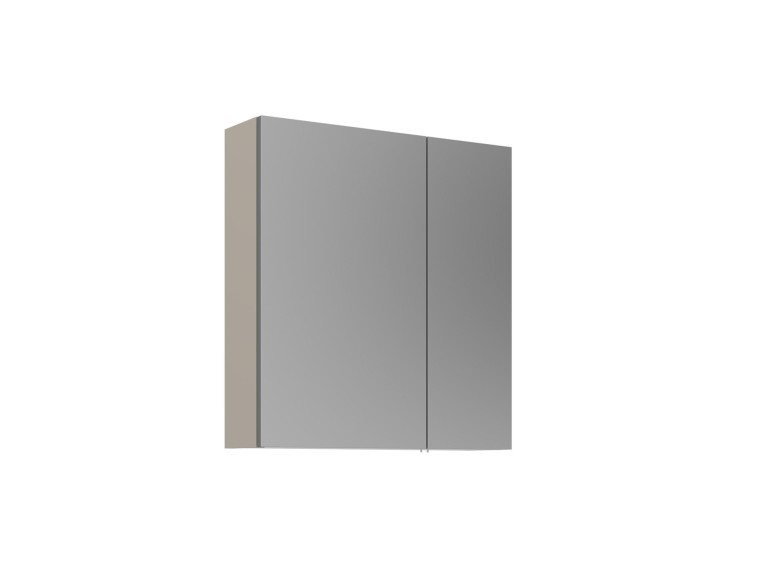 "Desna 60" Bathroom Cabinet with Mirror - 60 x 16 x 66 cm - Sand
