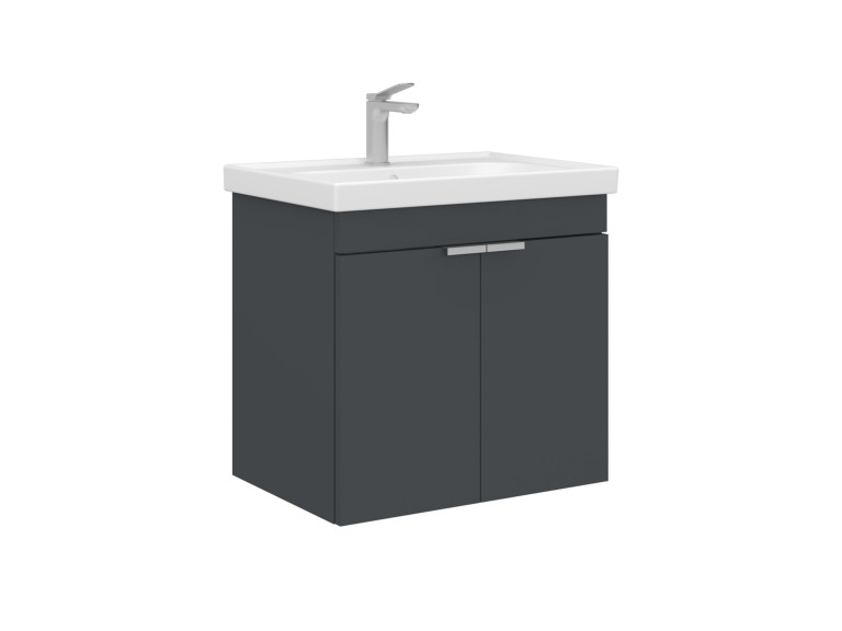 "Desna 60" Vanity Cabinet - 60 x 45 x 58 cm - Matte Anthracite