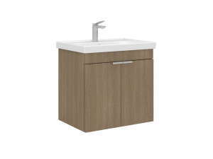 "Desna 60" Vanity Cabinet - 60 x 45 x 58 cm - Sonomo Oak