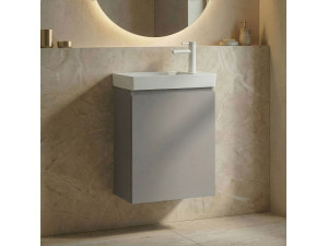 "Ferla 40" Vanity Cabinet - 40 x 22 x 50 cm - Matte Mink 2