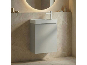 "Ferla 40" Vanity Cabinet - 40 x 22 x 50 cm - Matte Cashmere 2