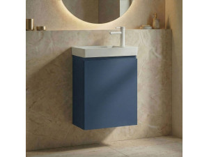 "Ferla 40" Vanity Cabinet - 40 x 22 x 50 cm - Petrol Blue 2