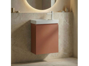 "Ferla 40" Vanity Cabinet - 40 x 22 x 50 cm - Matte Cinnamon 2