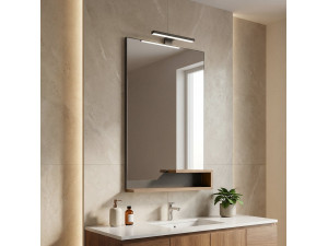 "Galia 60" Decorative Wooden Mirror - 60 x 14 x 100 cm - Oak 2