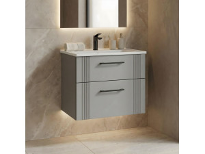 "Bari 65 v2" Vanity Cabinet - 65 x 45 x 55 cm - Matte Cashmere 2