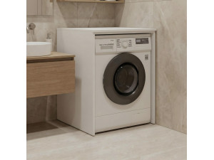 "Bosco 70" Washing Machine Cabinet -  cm - Matte White 2