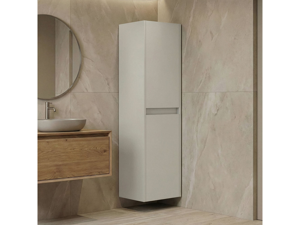 "Arno 40" Bathroom Cabinet - 40 x 27 x 138 cm - Cashmere