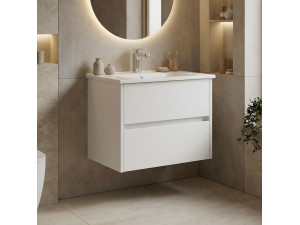 "Arno 65" Vanity Cabinet - 65 x 45 x 52 cm - White 2