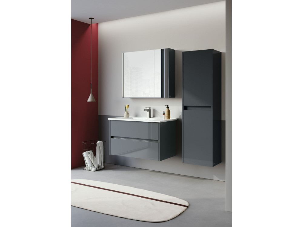 "Arno 85" Vanity Cabinet - 85 x 45 x 52 cm - Anthracite