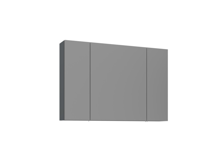 "Bari 100" Bathroom Cabinet with Mirror - 97 x 16 x 66 cm - Matte Anthracite