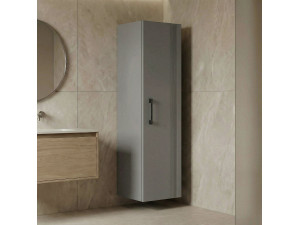 "Bari 40" Bathroom Cabinet - 40 x 32 x 138 cm - Matte Cashmere 2