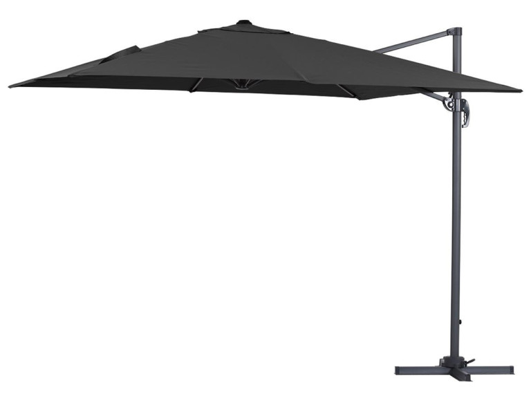 Cantilever Umbrella with Aluminium Frame "Sun 3" - Square - 3 x 3 m  (9'10" x 9'10") - Black