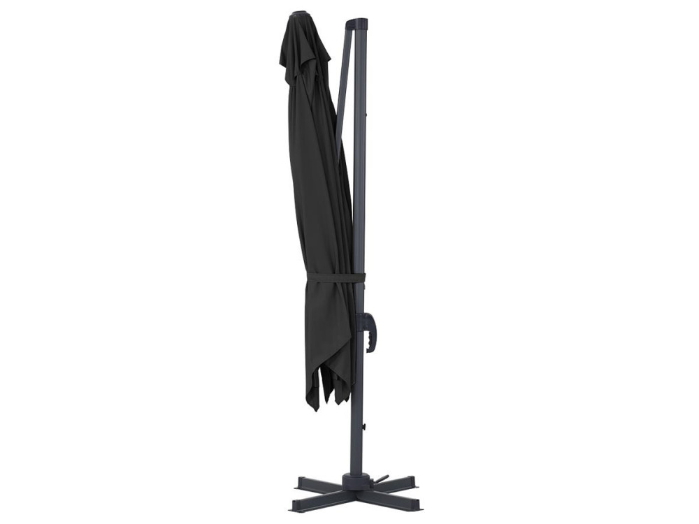 Cantilever Umbrella with Aluminium Frame "Sun 3" - Square - 3 x 3 m  (9'10" x 9'10") - Black