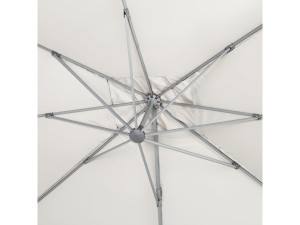 Sun 4 Aluminum offset garden parasol - Rectangle - 3 x 4 m - Ecru - Ballasted slabs included 2